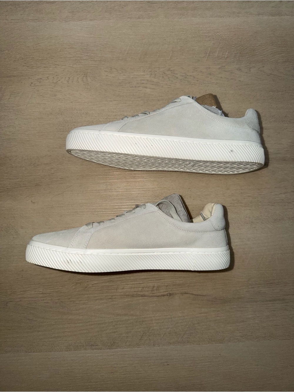 Quince Italian Suede Everyday Sneaker, Almond, 11 - Picture 3 of 7